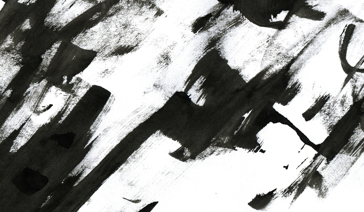 Black and White random splodges